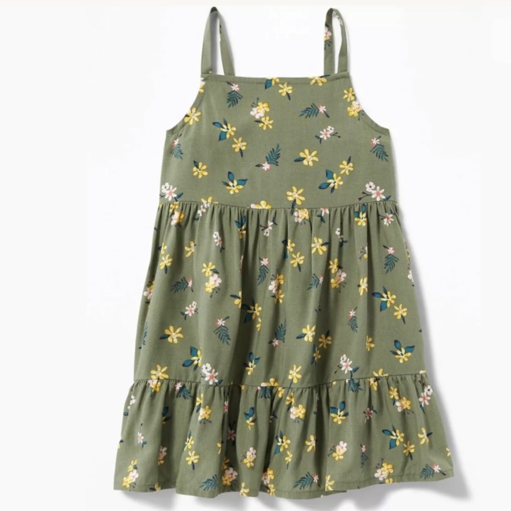 Printed Tiered Cami Dress for Baby Girl
